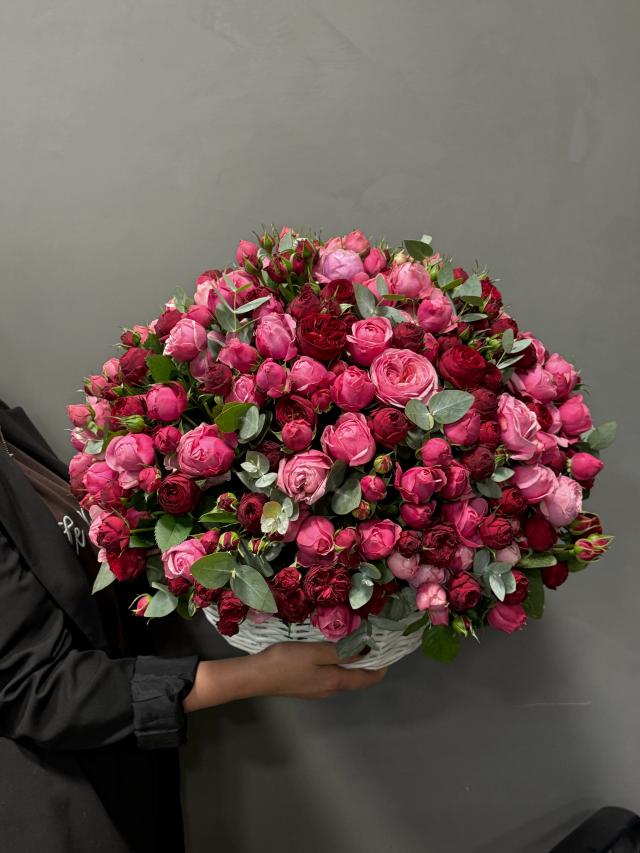 A basket of peonies | ծաղիկներ, ծաղկեպսակներ, բույսեր - առաքում Երևան
