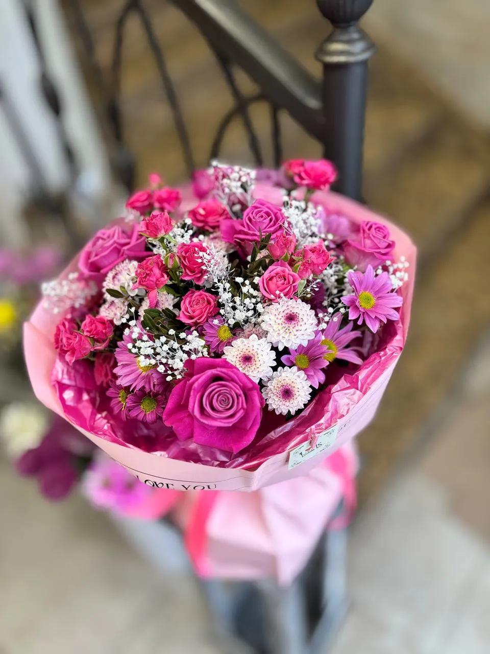 Pink bouquet | ծաղիկներ, ծաղկեպսակներ, բույսեր Երևան