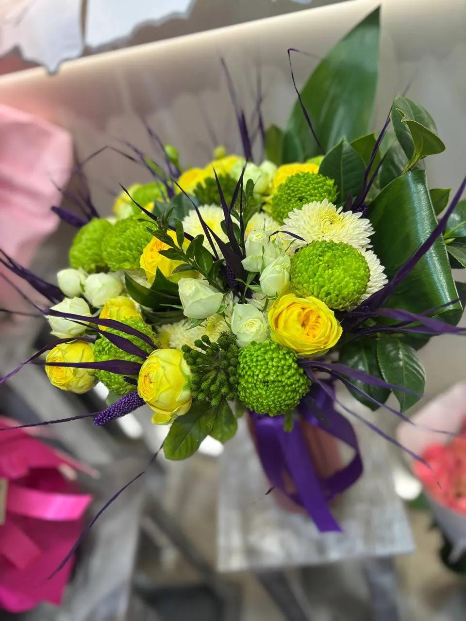 Քրիզանթեմների փունջ | ծաղիկներ, ծաղկեպսակներ, բույսեր Երևան
