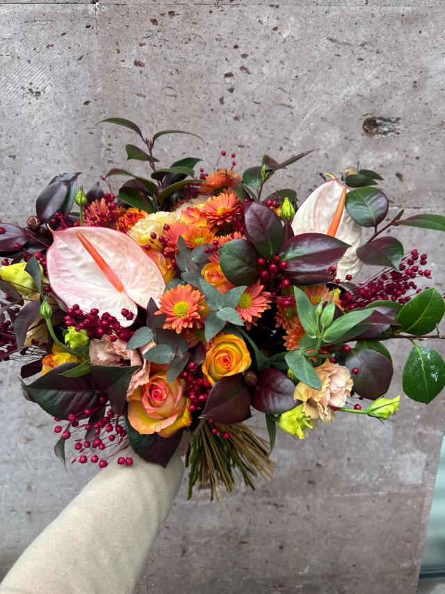 Նարնջագույն ծաղկային միքս | ծաղիկներ, ծաղկեպսակներ, բույսեր - առաքում Երևան