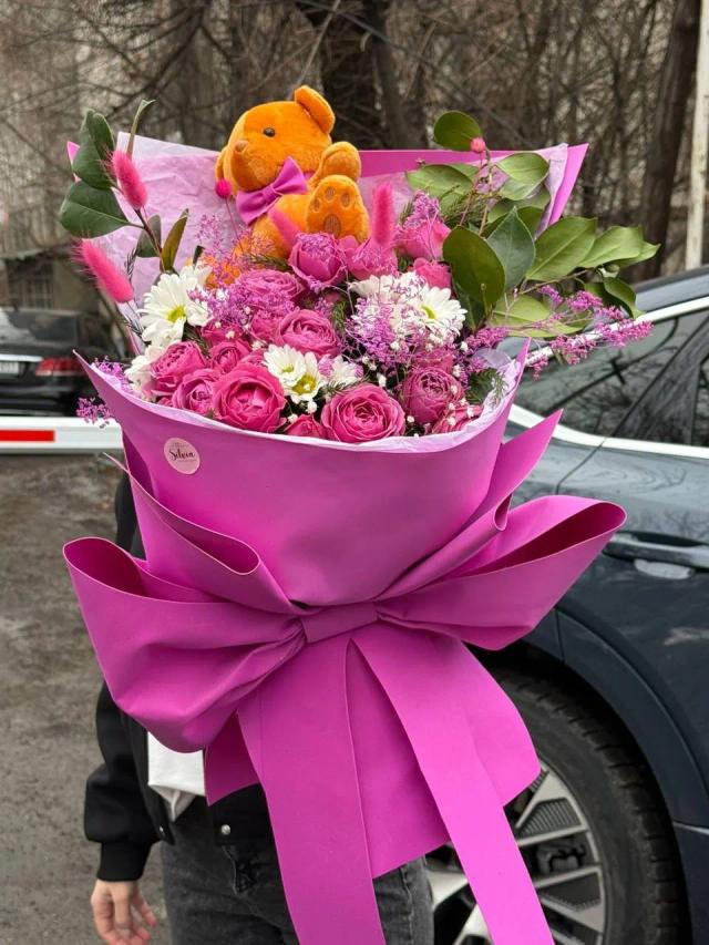 A "romantic" bunch | ծաղիկներ, ծաղկեպսակներ, բույսեր - առաքում Երևան