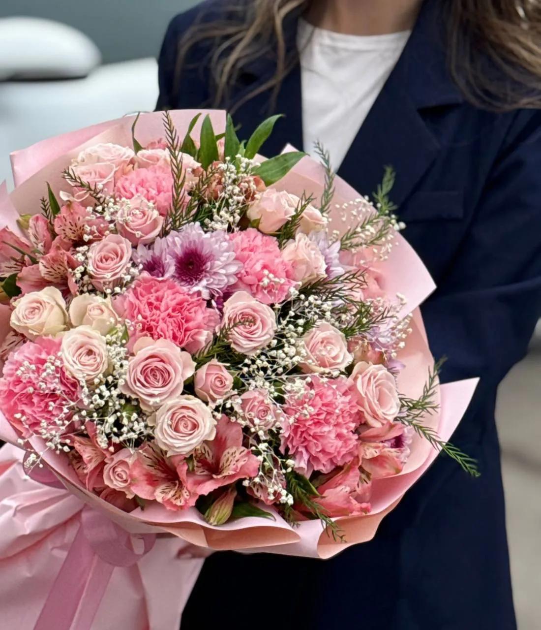 Pink fluffy bunch | ծաղիկներ, ծաղկեպսակներ, բույսեր Երևան
