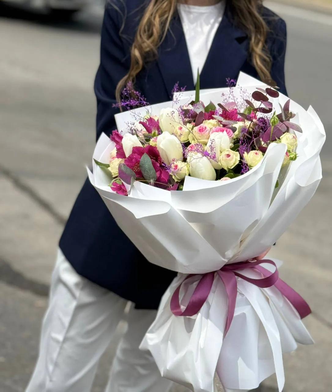White elegant bouquet | ծաղիկներ, ծաղկեպսակներ, բույսեր Երևան
